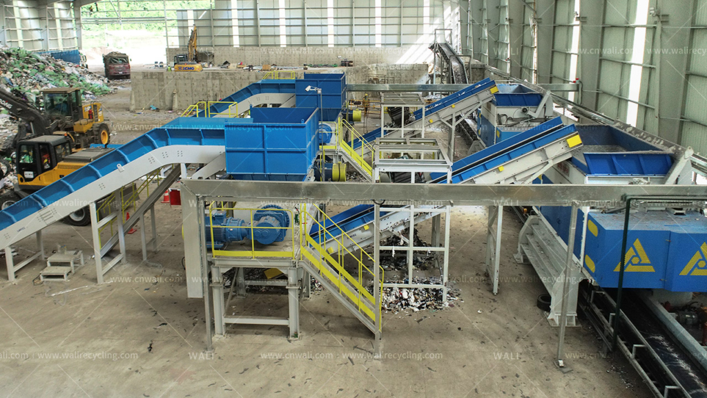 Illustration of Industrial Recycling System Improvement